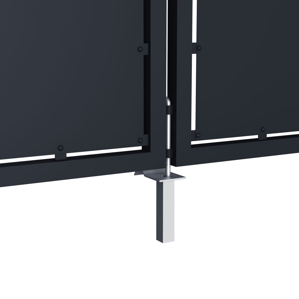 Hageport stål 300x150 cm antrasitt