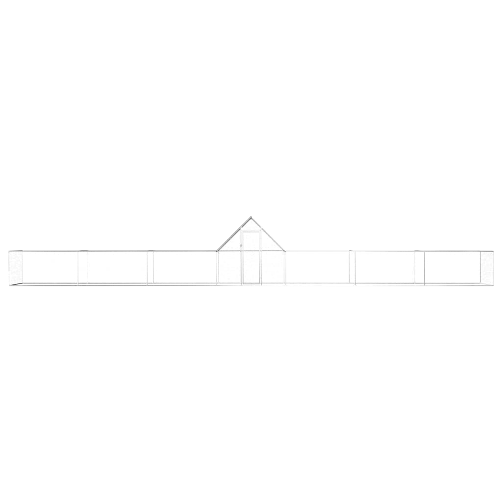 Hønsehus 14x2x2 m galvanisert stål