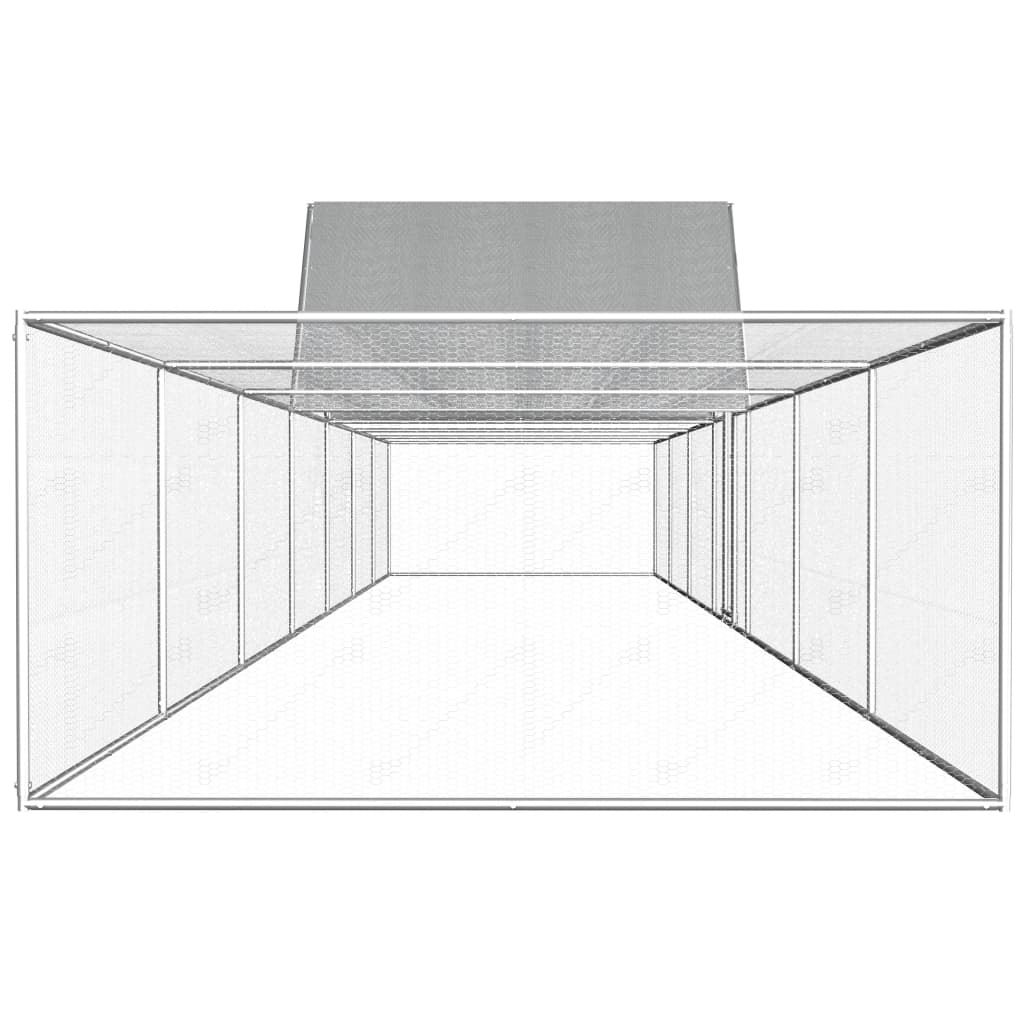 Hønsehus 14x2x2 m galvanisert stål