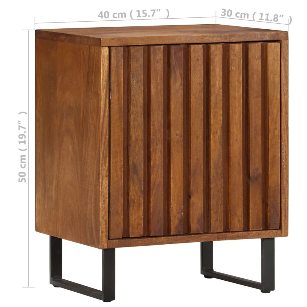 Nattbord 40x30x50 cm heltre mango