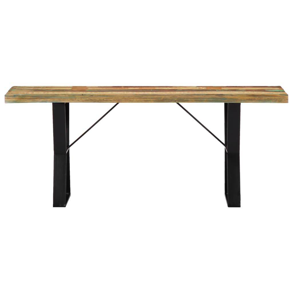 Benk 110 cm gjenvunnet heltre