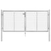 Hageport galvanisert stål 300x100 cm sølvfarget