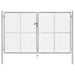 Hageport galvanisert stål 306x200 cm sølv