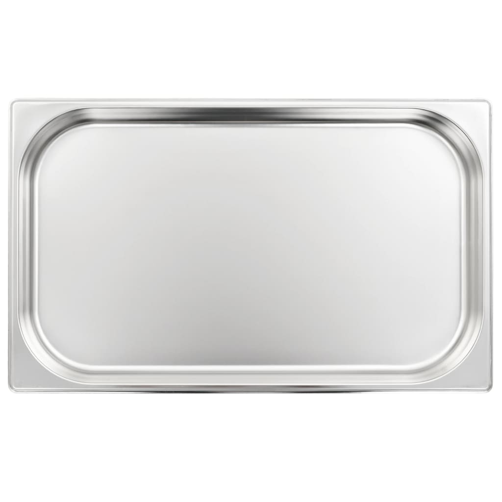 Gastronormbeholdere 4 stk GN 1/1 40 mm rustfritt stål