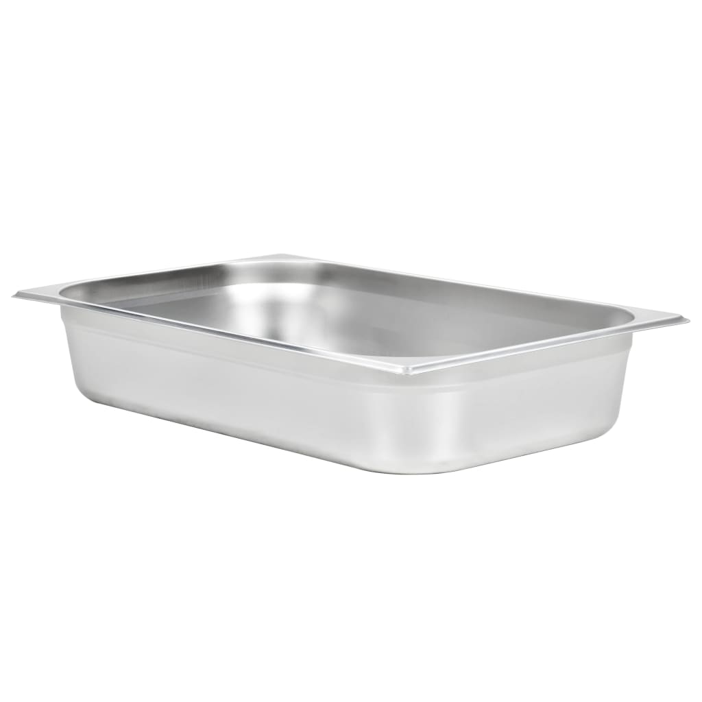 Gastronormbeholdere 4 stk GN 1/1 100 mm rustfritt stål