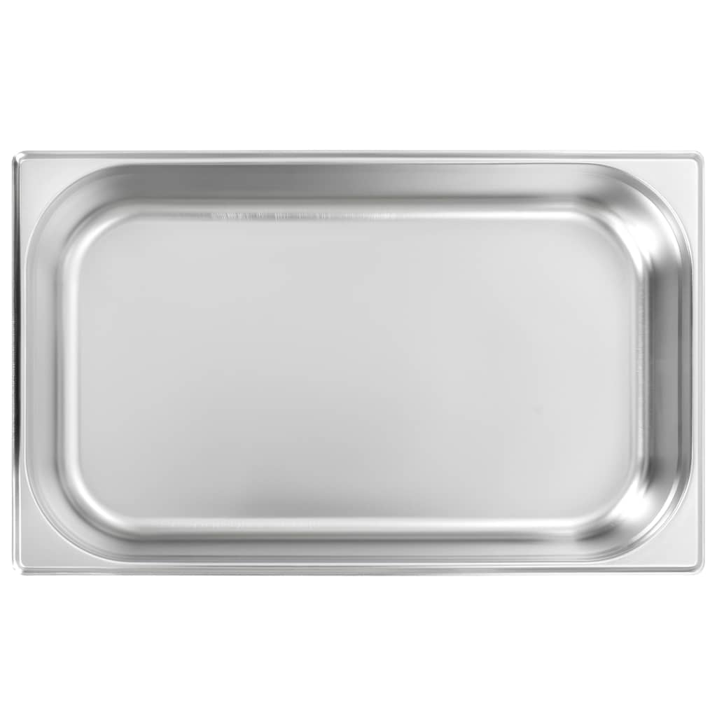 Gastronormbeholdere 4 stk GN 1/1 100 mm rustfritt stål