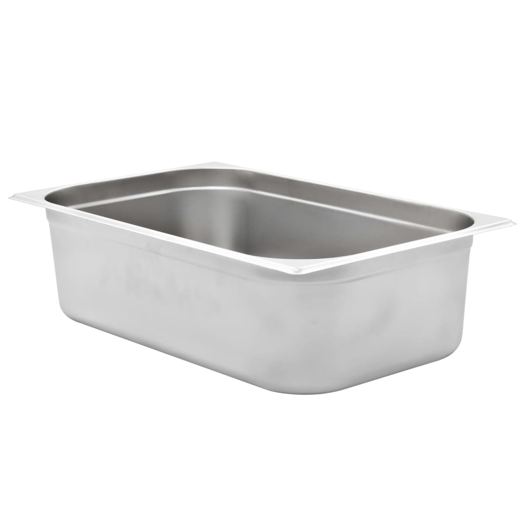 Gastronormbeholdere 2 stk GN 1/1 150 mm rustfritt stål