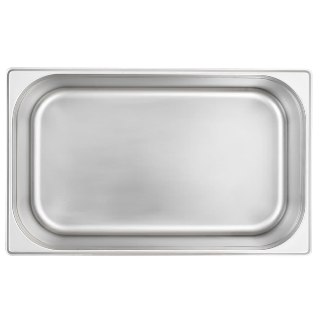 Gastronormbeholdere 2 stk GN 1/1 150 mm rustfritt stål