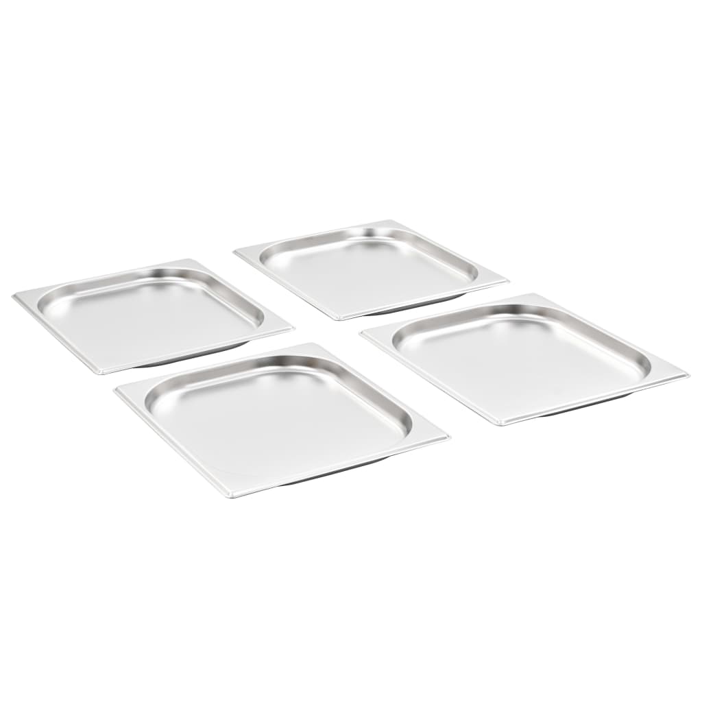 Gastronormbeholdere 8 stk GN 1/2 20 mm rustfritt stål