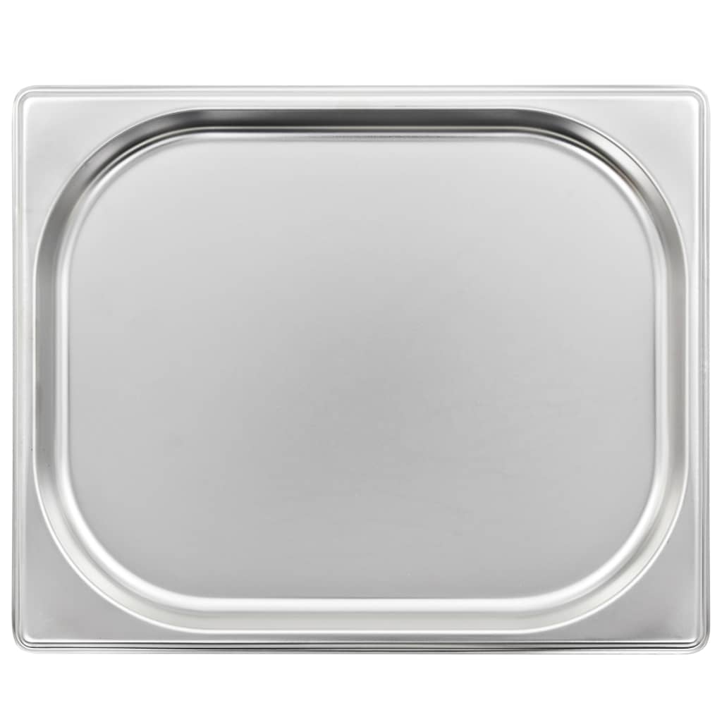 Gastronormbeholdere 8 stk GN 1/2 20 mm rustfritt stål