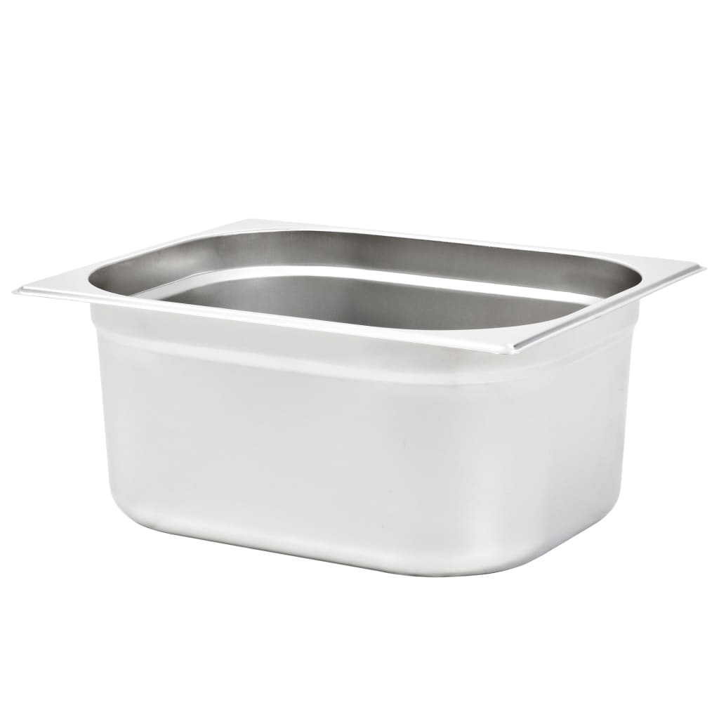 Gastronormbeholdere 2 stk GN 1/2 150 mm rustfritt stål