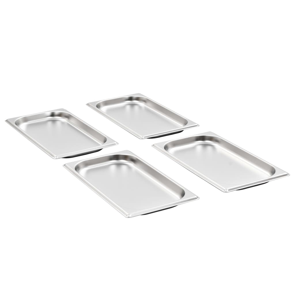 Gastronormbeholdere 12 stk GN 1/3 20 mm rustfritt stål