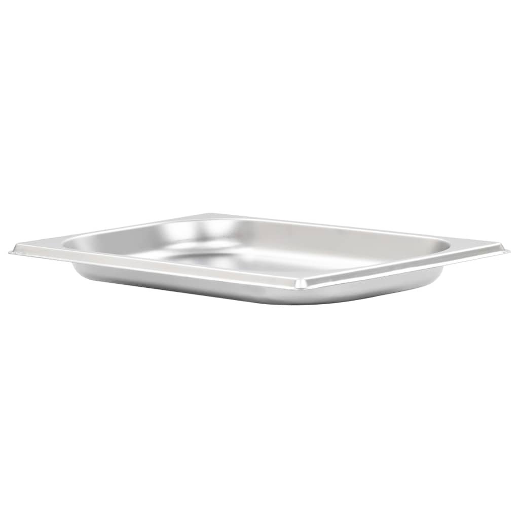 Gastronormbeholdere 12 stk GN 1/4 20 mm rustfritt stål