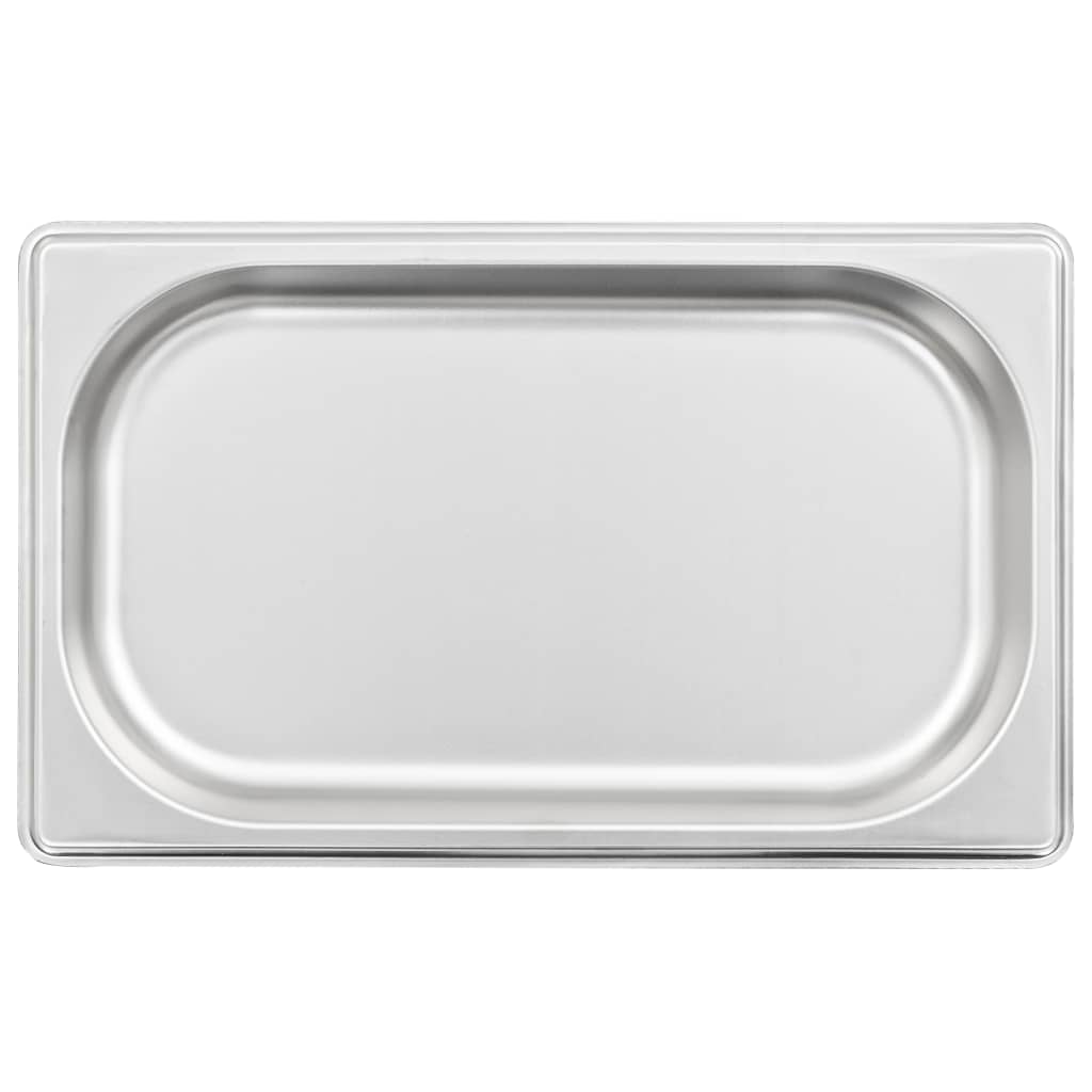 Gastronormbeholdere 12 stk GN 1/4 20 mm rustfritt stål