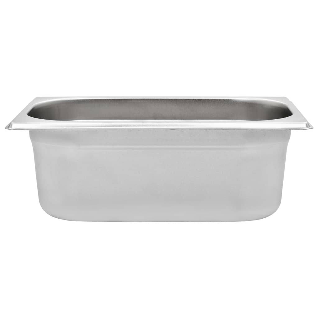 Gastronormbeholdere 8 stk GN 1/4 100 mm rustfritt stål