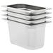 Gastronormbeholdere 4 stk GN 1/4 150 mm rustfritt stål