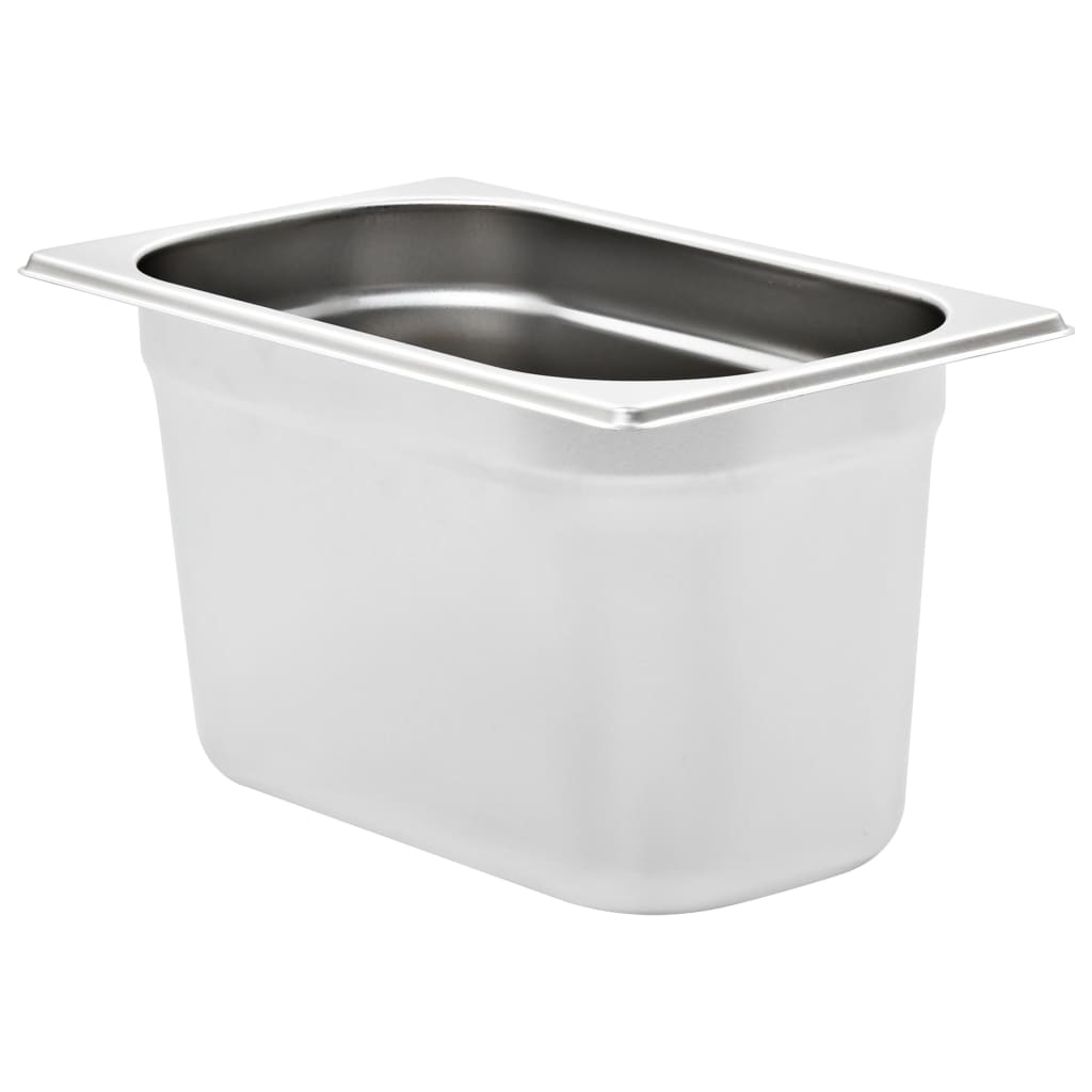 Gastronormbeholdere 4 stk GN 1/4 150 mm rustfritt stål