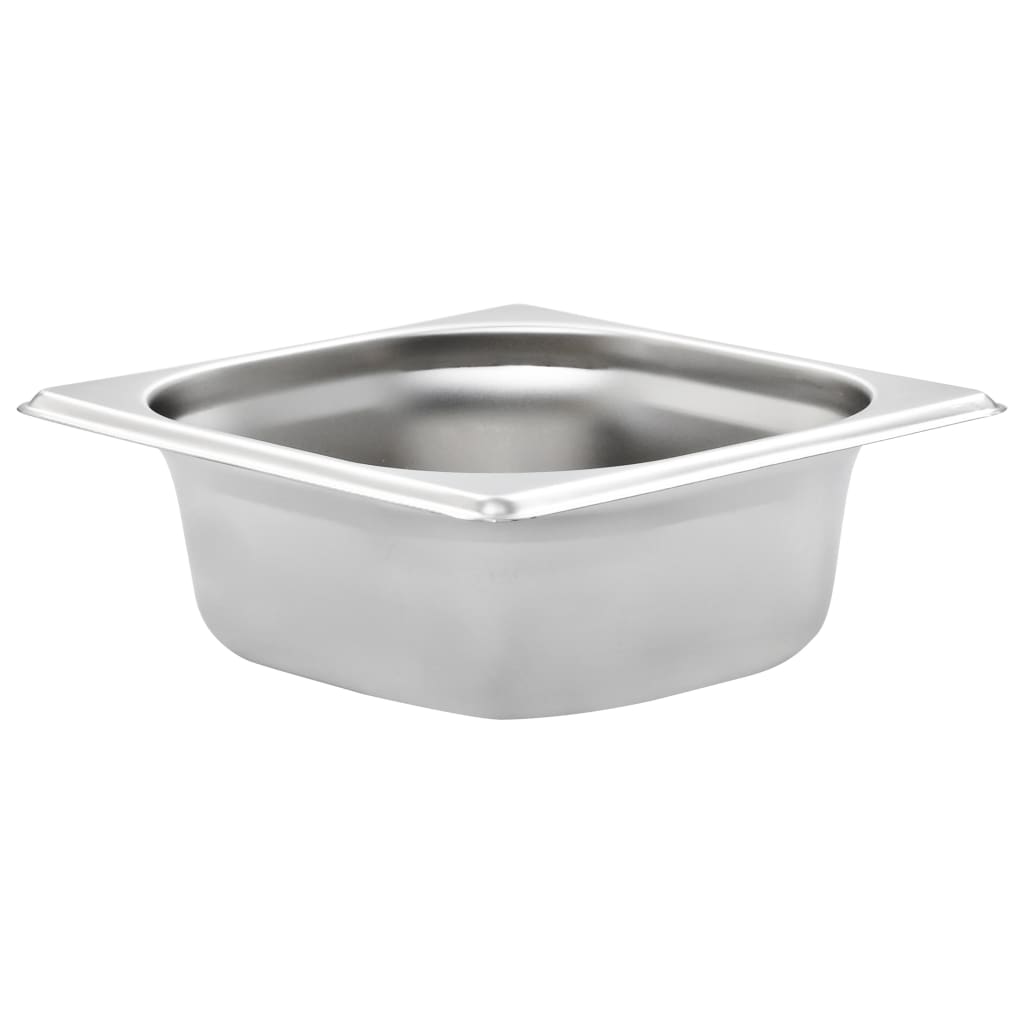 Gastronormbeholdere 12 stk GN 1/6 65 mm rustfritt stål