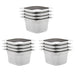 Gastronormbeholdere 12 stk GN 1/6 100 mm rustfritt stål