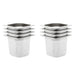 Gastronormbeholdere 8 stk GN 1/6 150 mm rustfritt stål