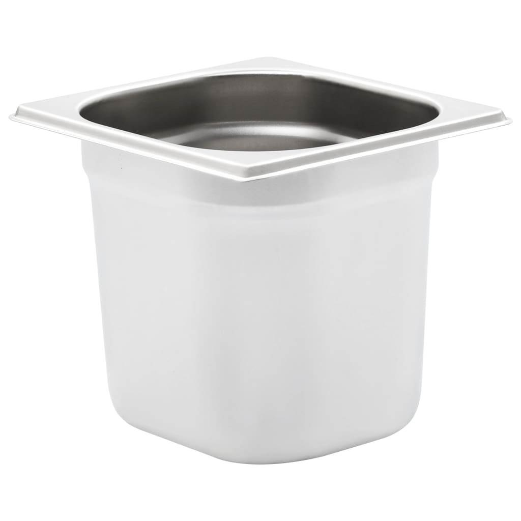 Gastronormbeholdere 8 stk GN 1/6 150 mm rustfritt stål