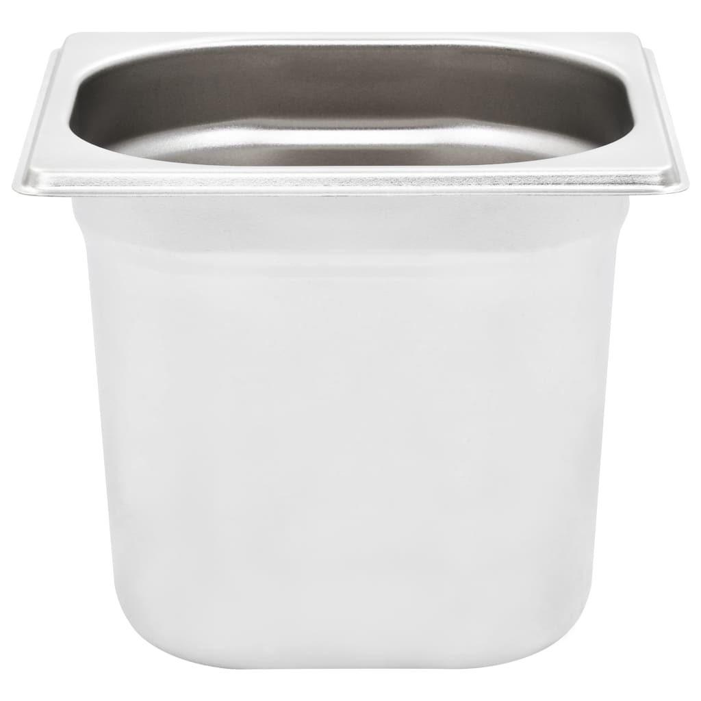 Gastronormbeholdere 8 stk GN 1/6 150 mm rustfritt stål