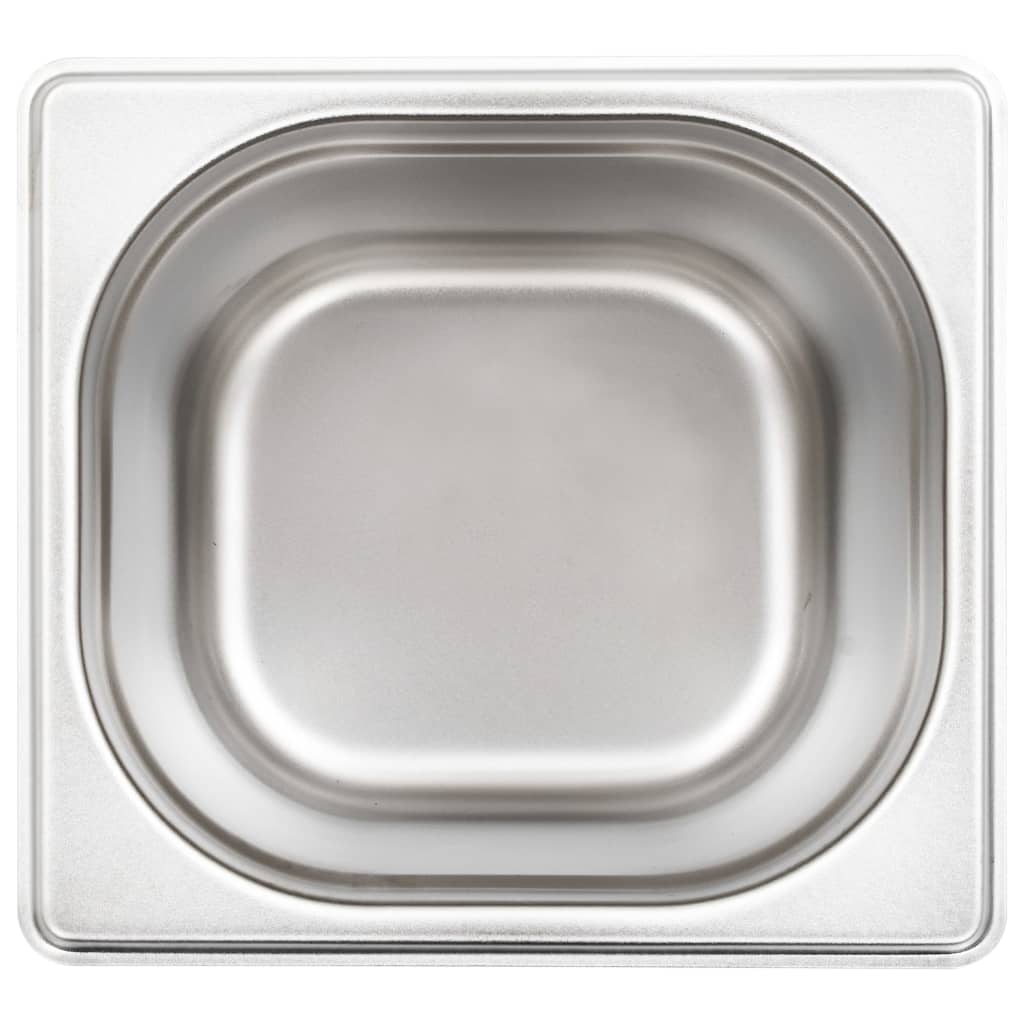 Gastronormbeholdere 8 stk GN 1/6 150 mm rustfritt stål