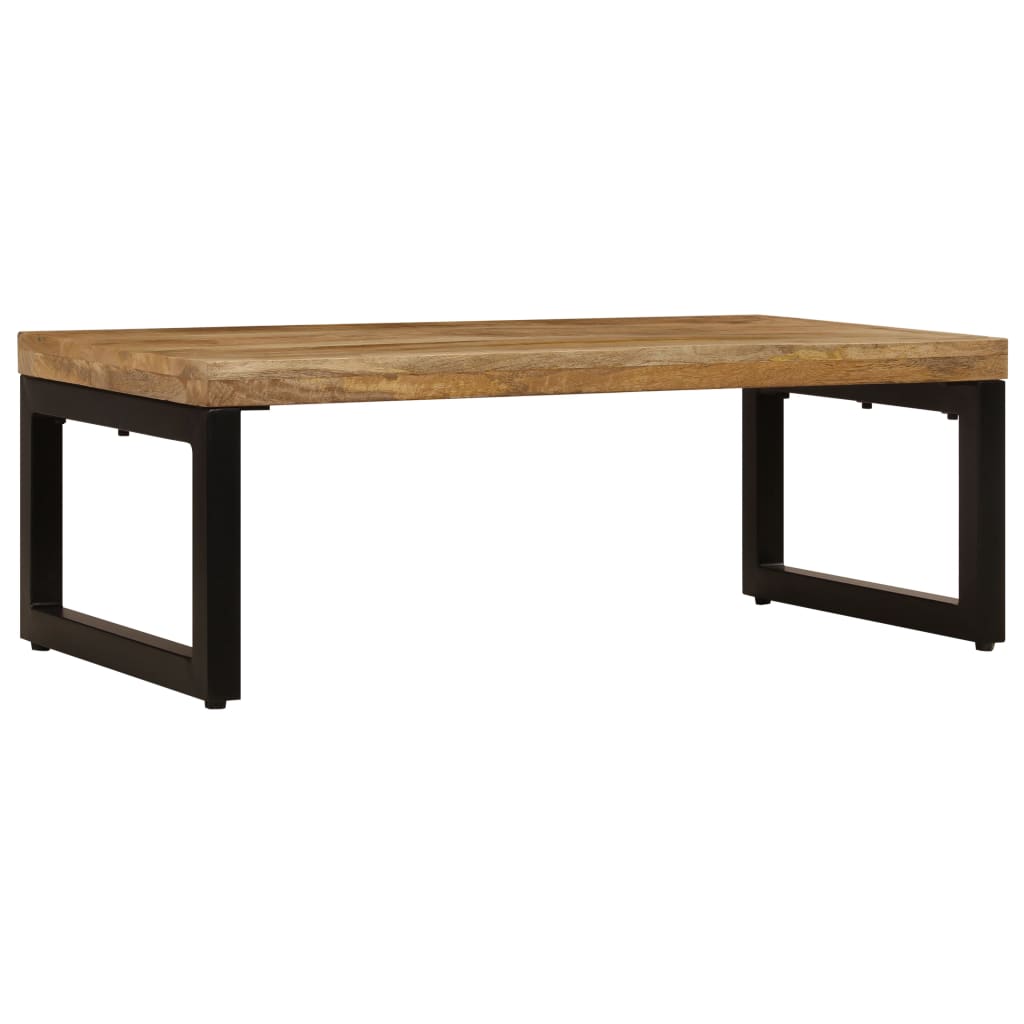 Salongbord 100x50x35 cm heltre mango og stål