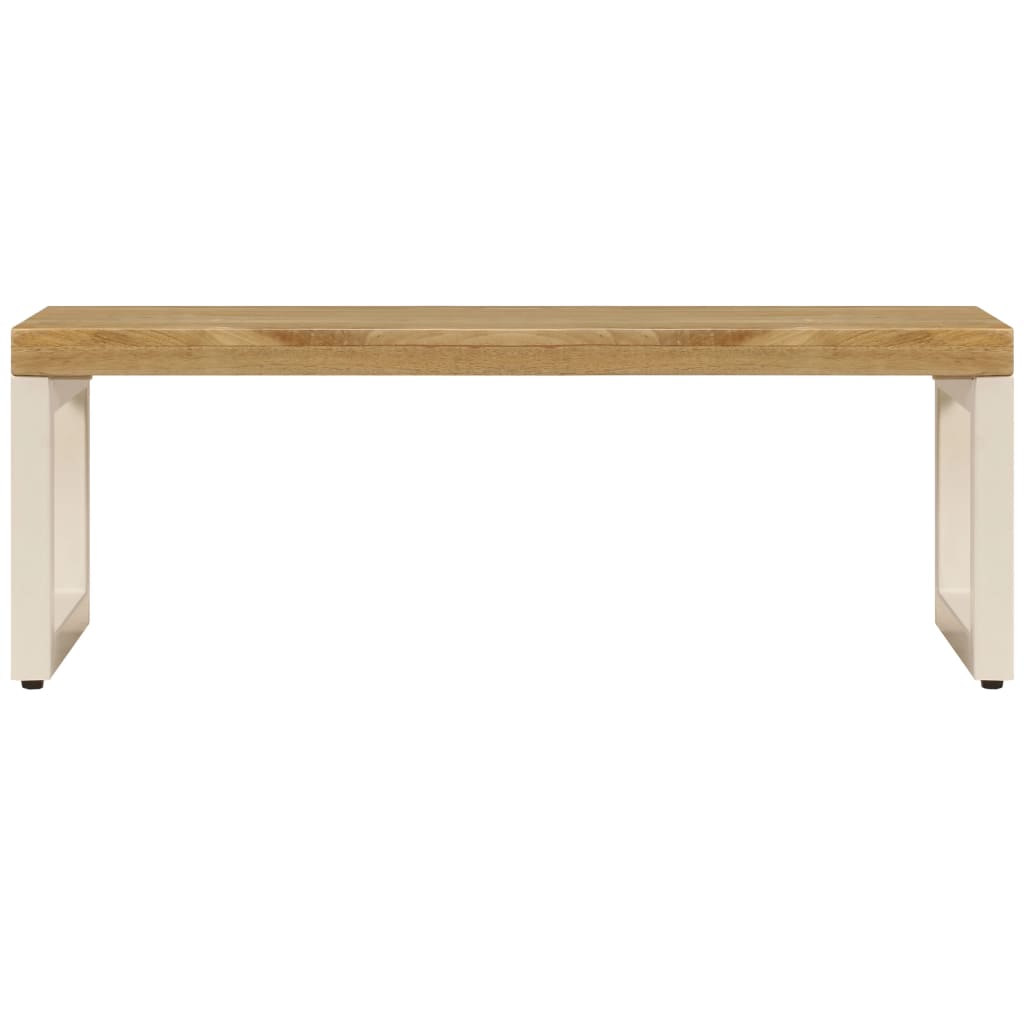 Salongbord 100x50x35 cm heltre mango og stål