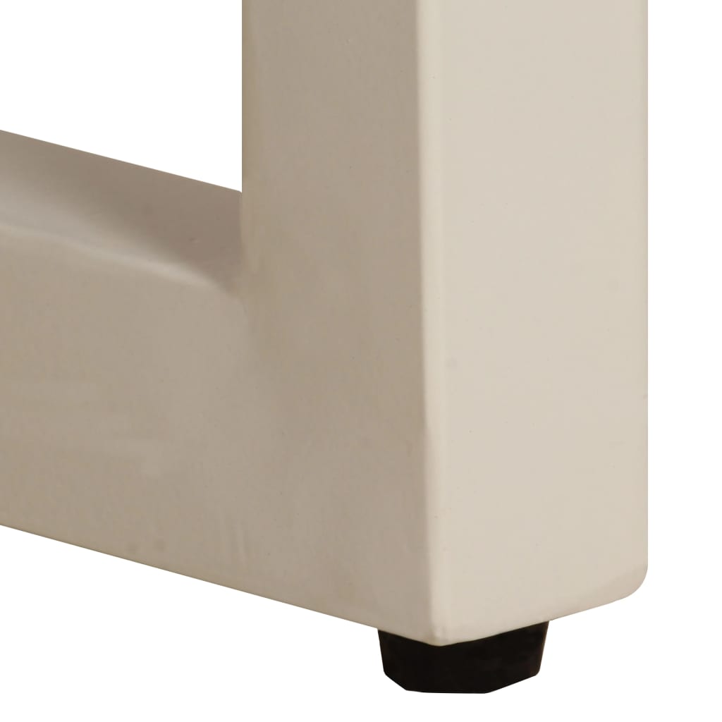 Salongbord 100x50x35 cm heltre mango og stål