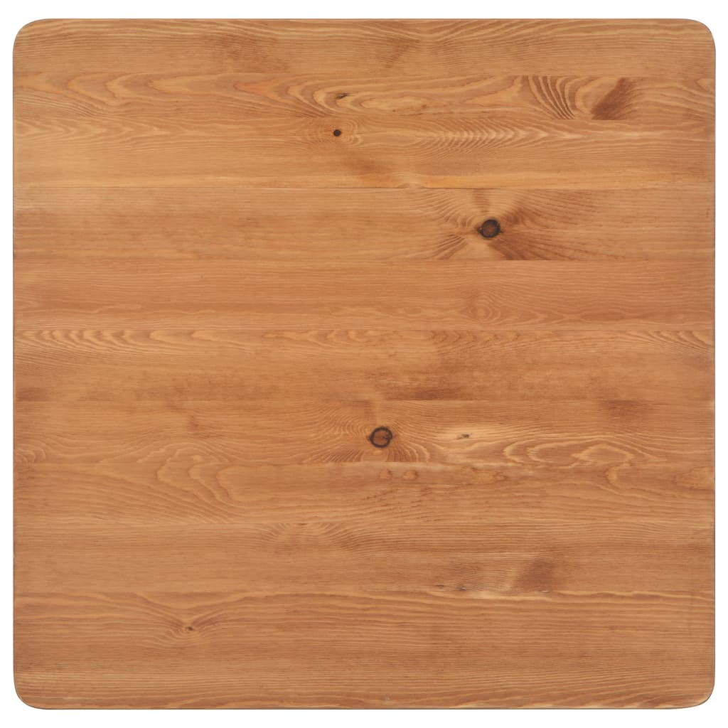 Barbord svart 60x60x108 cm heltre furu stål