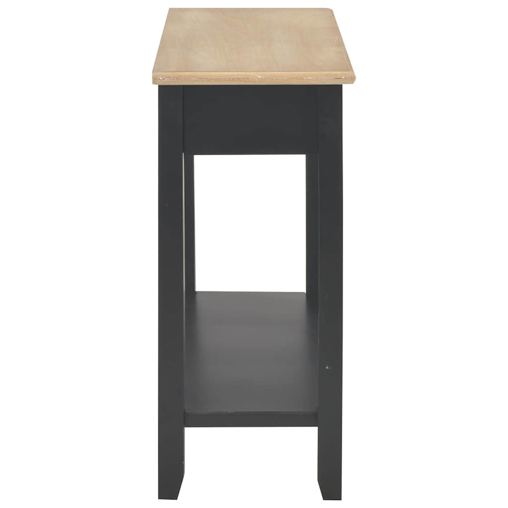 Konsollbord svart 110x35x80 cm tre vidaXL