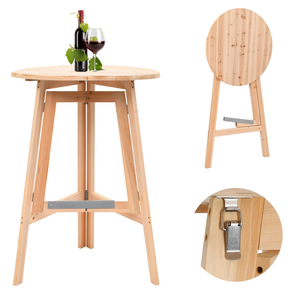 Sammenleggbart barbord 78 cm gran vidaXL