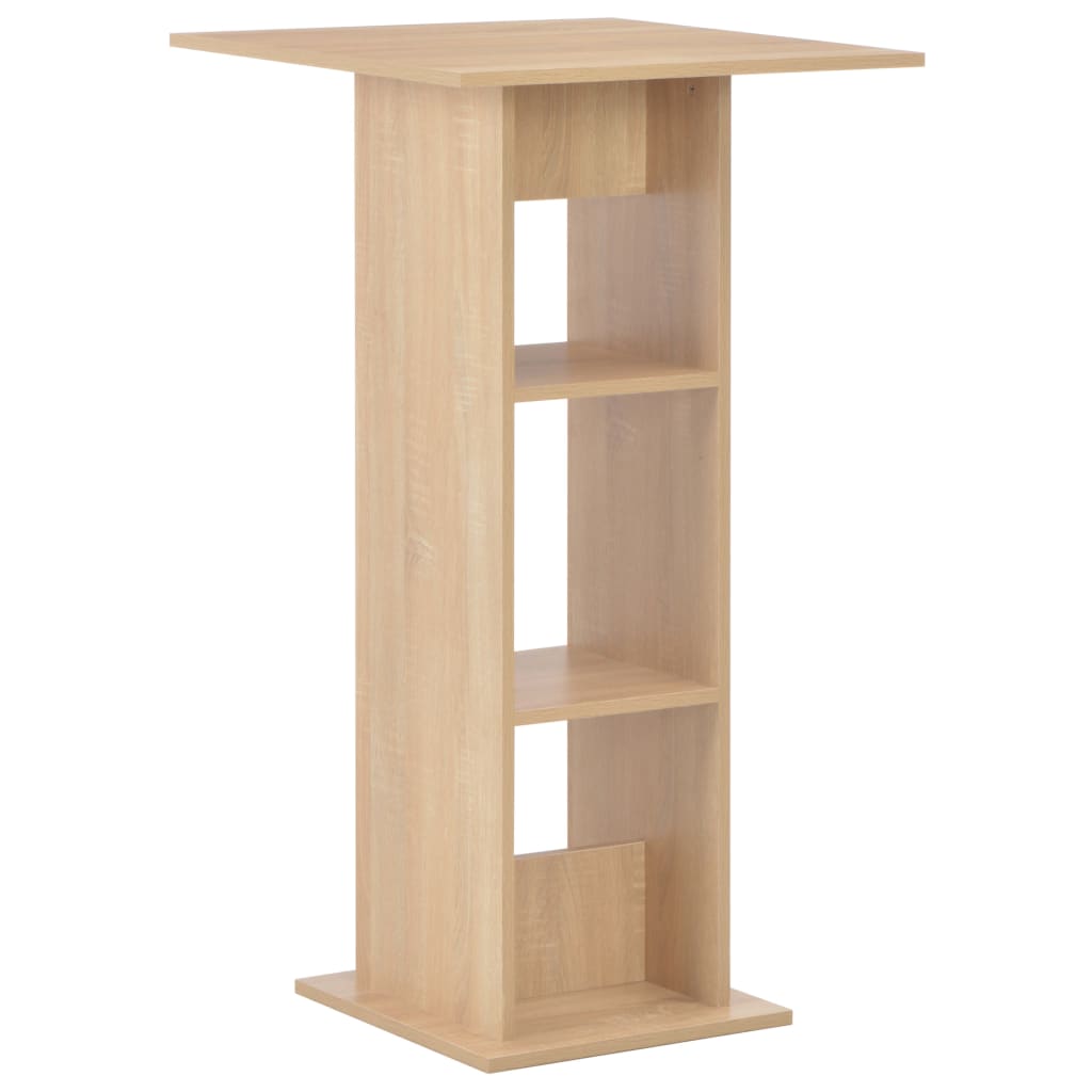 Barbord eik 60x60x110 cm