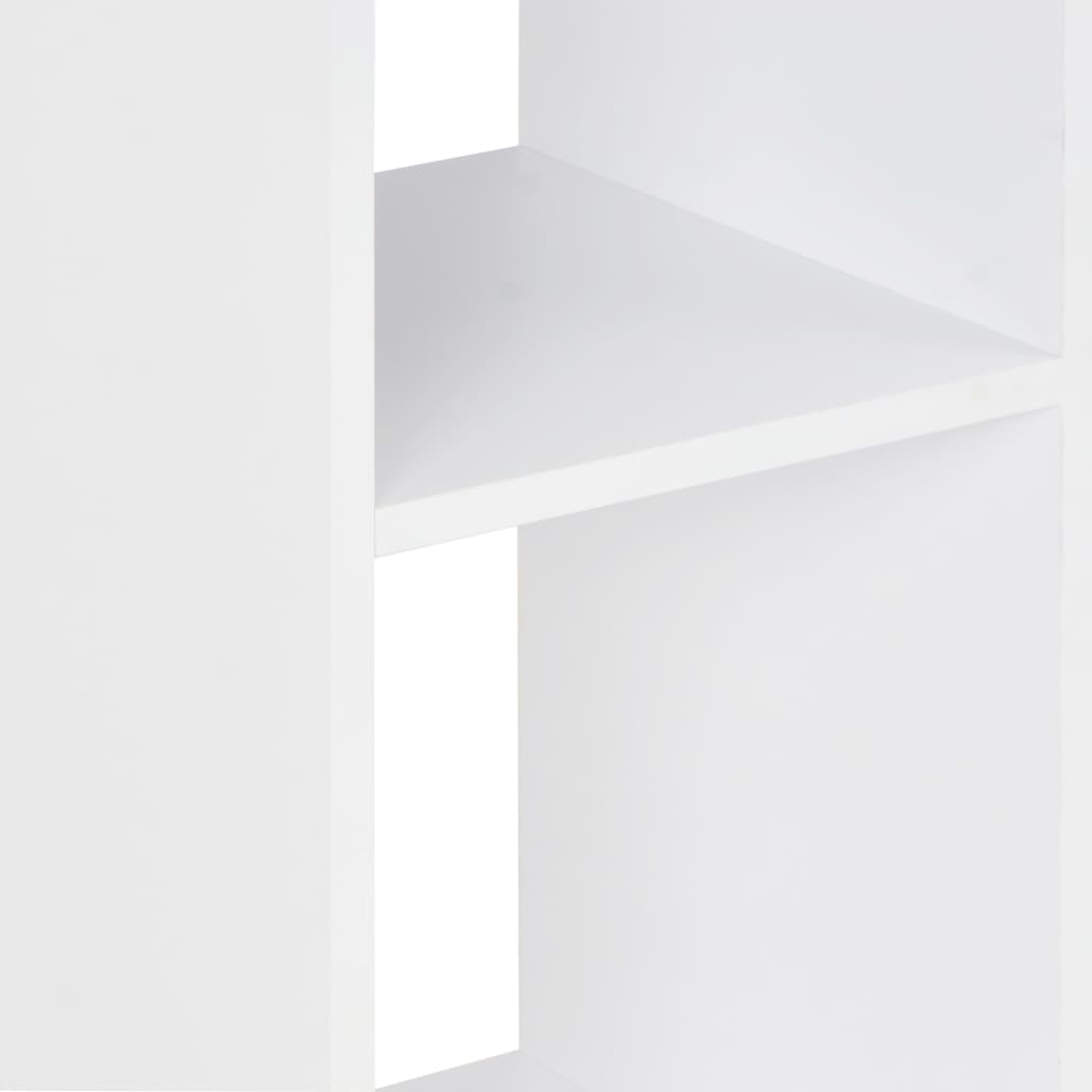 Barbord hvit og sonoma eik 60x60x110 cm