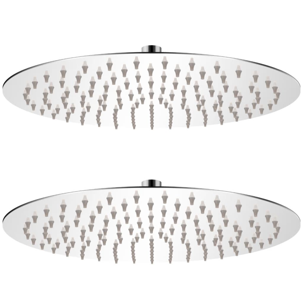 Regndusjhode 2 stk rustfritt stål Ø30 cm