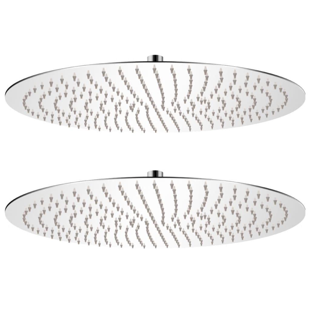 Regndusjhode 2 stk rustfritt stål Ø50 cm