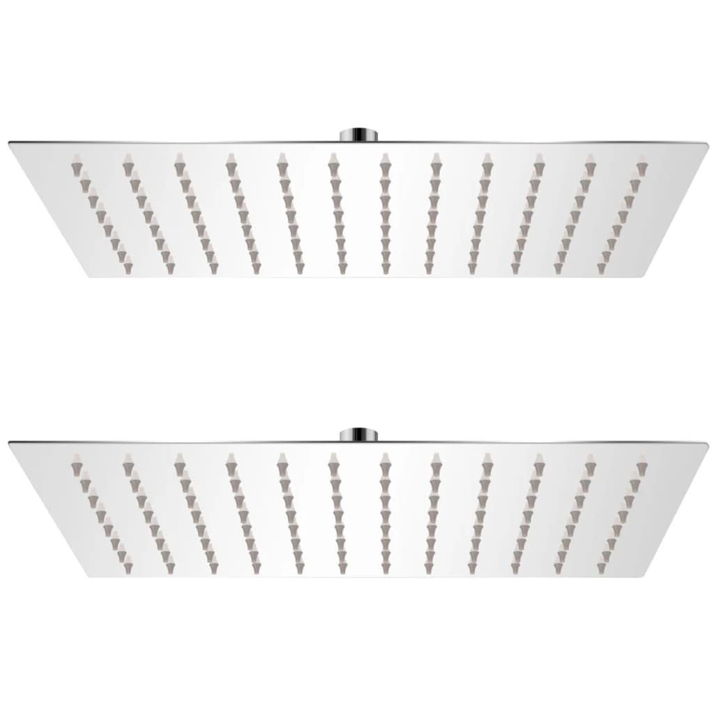 Regndusjhode 2 stk rustfritt stål 20x30 cm