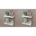 Vegghyller 4 stk hvit 40 cm