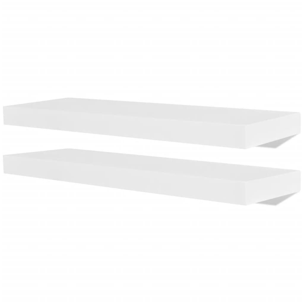 Vegghyller 4 stk hvit 60 cm vidaXL