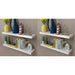 Vegghyller 4 stk hvit 80 cm vidaXL
