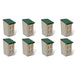 Sommerfuglhus 8 stk tre 14x15x22 cm vidaXL