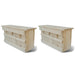 Spurvehus 2 stk tre 44x15,5x21,5 cm