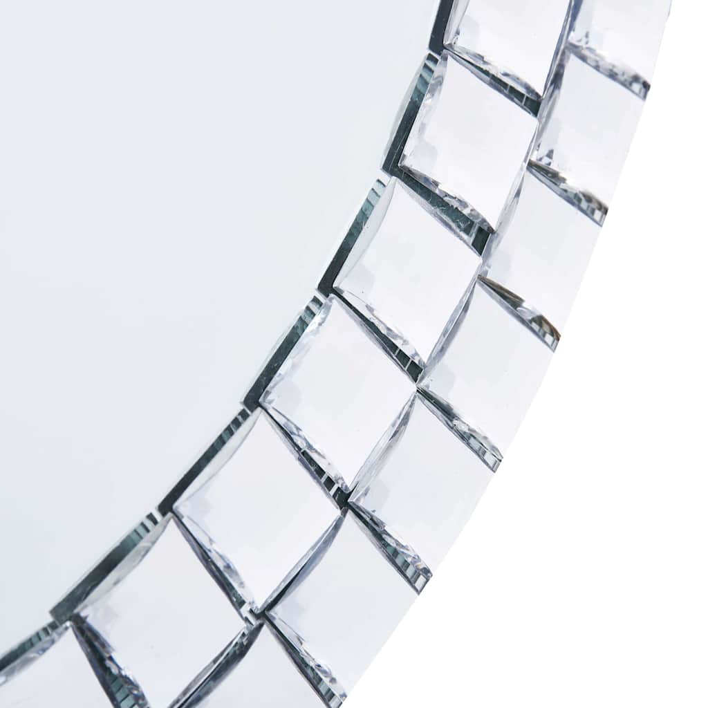 Veggspeil 60 cm herdet glass vidaXL