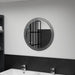Veggspeil 60 cm herdet glass vidaXL