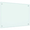 Kjøkkenplate hvit 70x50 cm herdet glass
