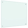 Kjøkkenplate hvit 70x60 cm herdet glass