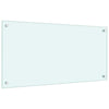 Kjøkkenplate hvit 80x40 cm herdet glass