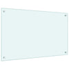 Kjøkkenplate hvit 80x50 cm herdet glass