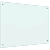 Kjøkkenplate hvit 80x60 cm herdet glass